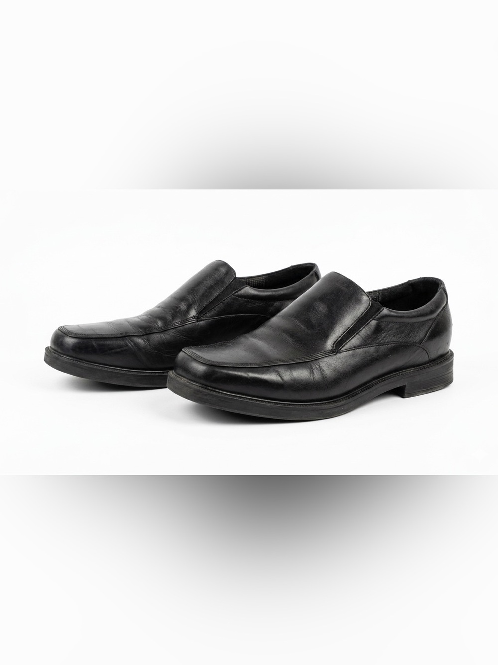 Men's Classic Black Slip-On Leather Dress Shoes